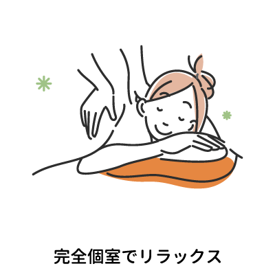 完全個室でリラックス